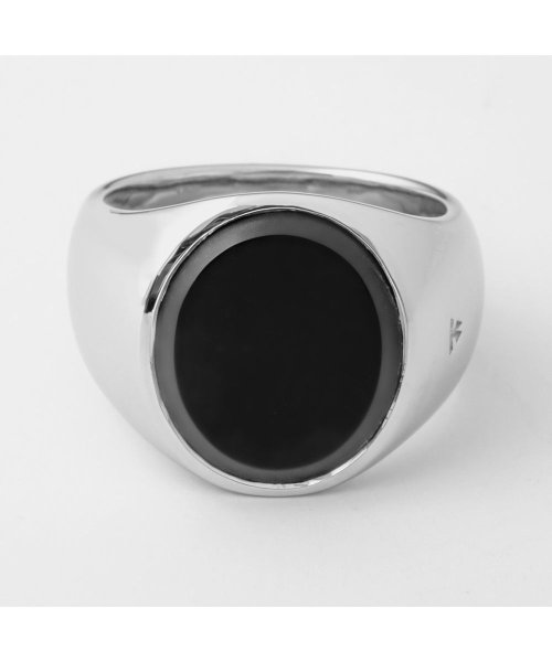 トムウッド TOM WOOD R74HUMBO01 S925 リング レディース アクセサリー 指輪 オパール ブラックオニキス oval black onyx