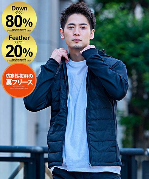 ビッチ/VICCI 長袖ダウンブルゾン インナーダウン メンズ ダウンジャケット  ブルゾン ノー･･･