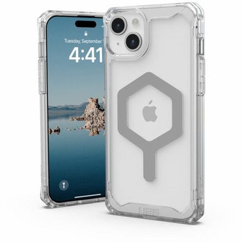 プリンストン UAG社製 iPhone 15 Plus用ケース MAGSAFE対応 PLYO(アイス／シルバー) UAG-RIPH23LB-YMS-I／S