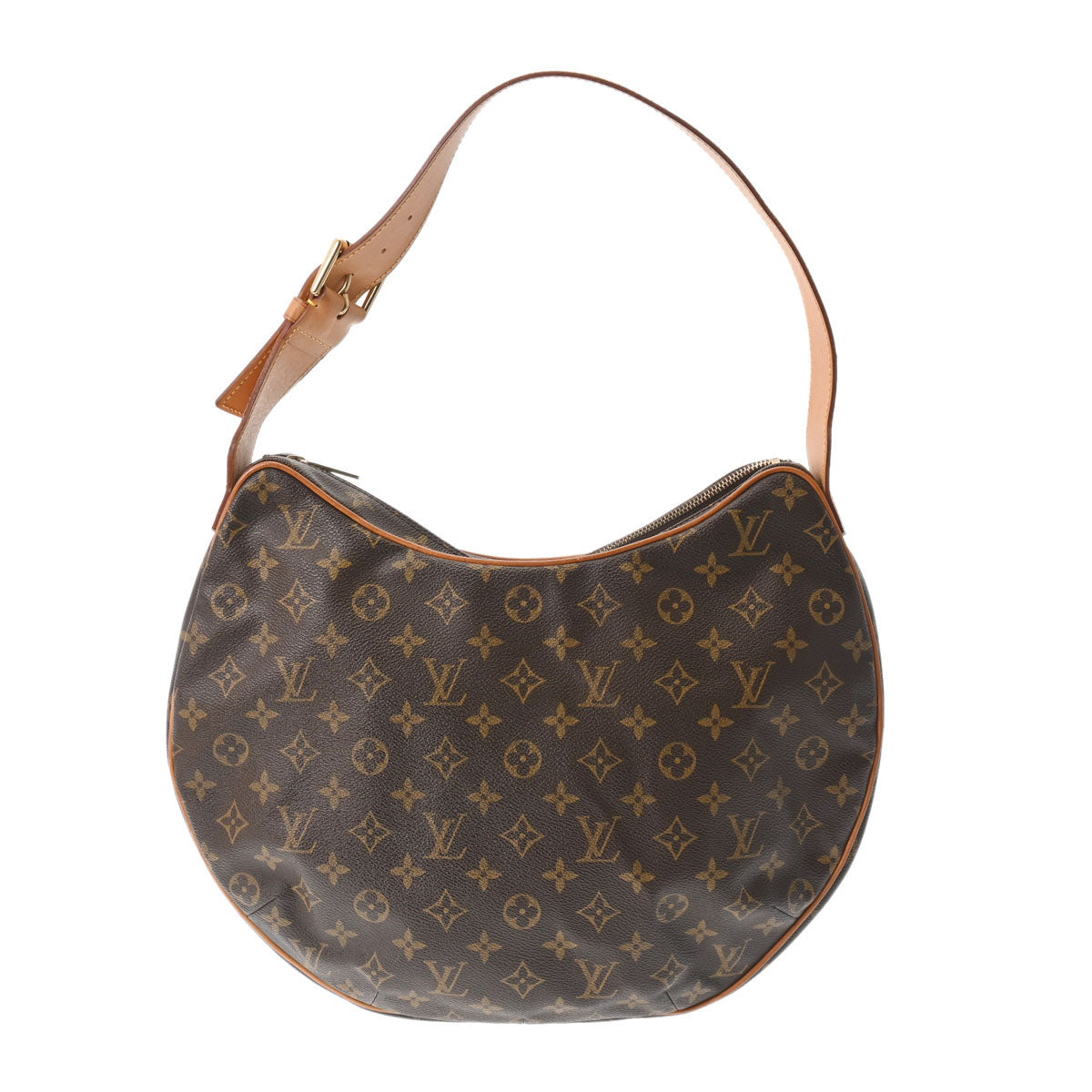 LOUIS VUITTON ルイヴィトン モノグラム クロワッサン GM ブラウン M51511 レディース モノグラムキャンバス ワンショルダーバッグ Bランク 中古 