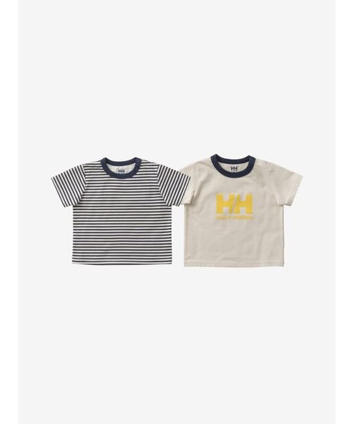 B My First HH Border Print Tee Set (ベビー マイファーストHHボーダープリントティーセット)