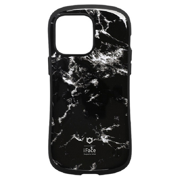 Hamee iPhone 14 Pro Max用ハイブリッドケース iFace First Class Marble ブラック 41-946251