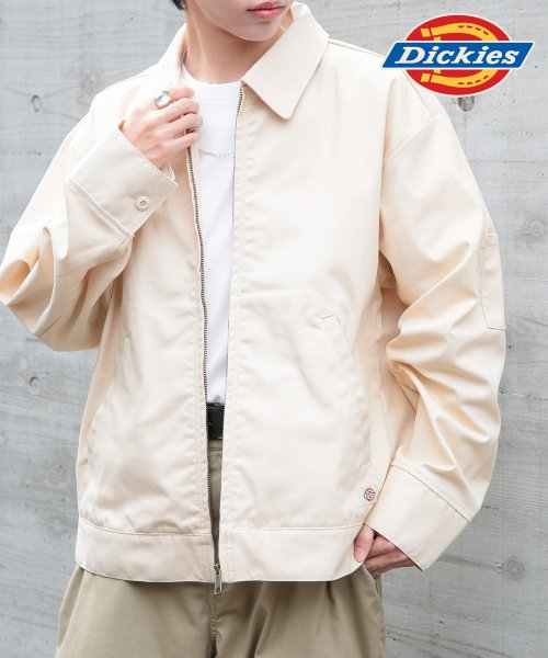 【Dickies / ディッキーズ】 T/C/PUツイルFZIPブルゾン アウター ブルゾン ジップ 長袖 ポケット ステンカラー 3178－4130