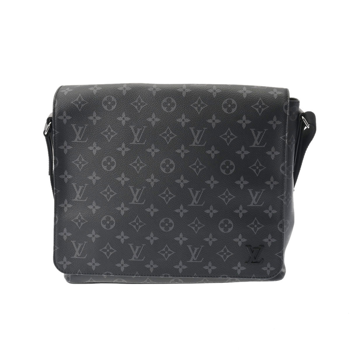 LOUIS VUITTON ルイヴィトン モノグラムエクリプス ディストリクト MM NM 黒 M44001 メンズ モノグラムキャンバス ショルダーバッグ Aランク 中古 