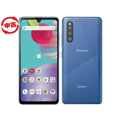 【中古】Samsung Galaxy A41 SC-41A SIMフリーブルー ブルー