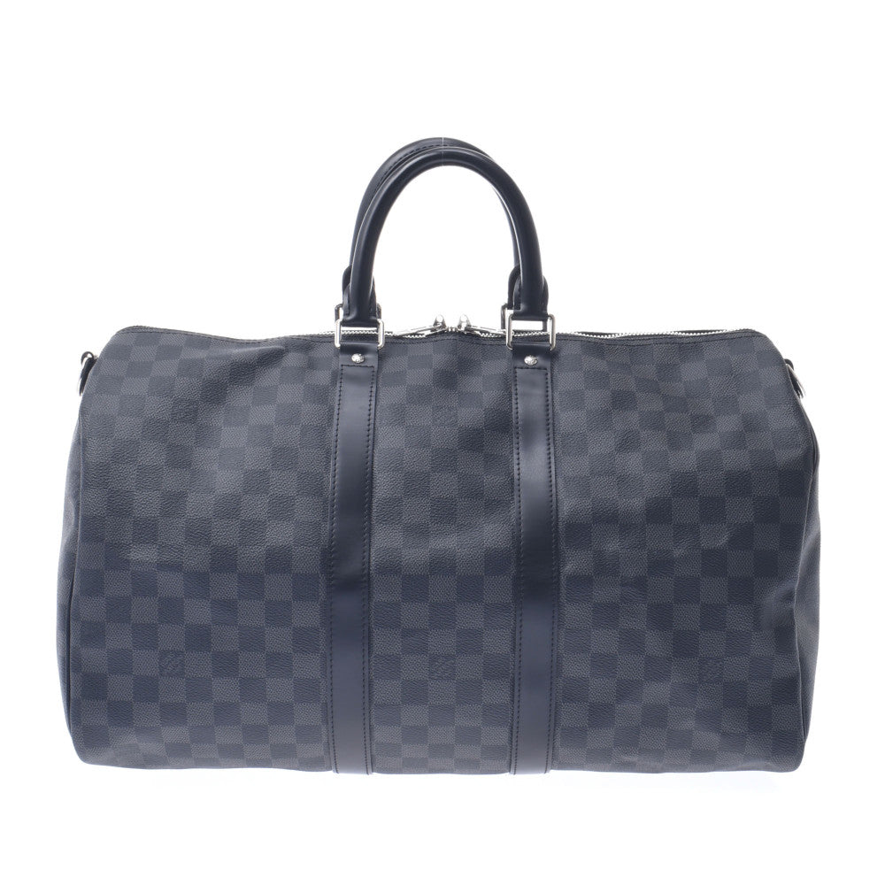 LOUIS VUITTON ルイヴィトン グラフィット キーポルバンドリエール45 黒/グレー N41418 ユニセックス ダミエグラフィットキャンバス ボストンバッグ Aランク 中古 