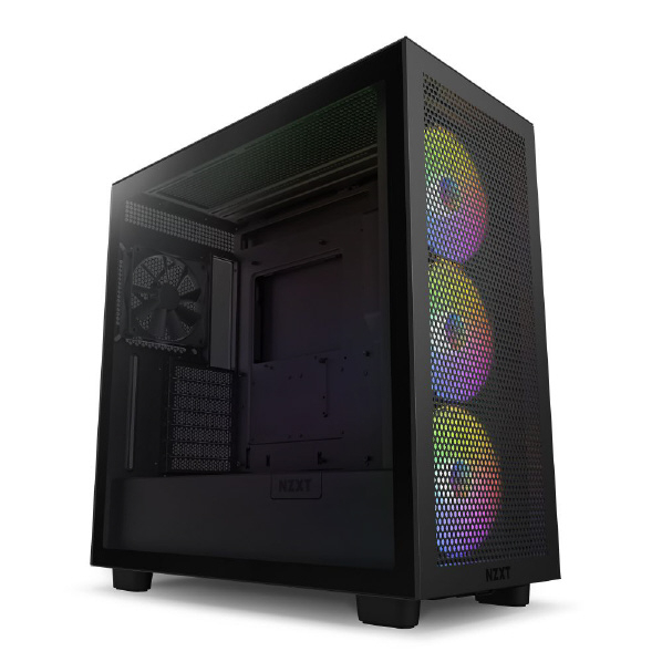 NZXT RGBファン搭載 ATX ミドルタワー ブラック CM-H71FB-R1