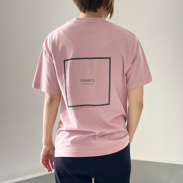 オーガニックコットン Tシャツ ユニセックス 7色展開 【ベビーピンク】