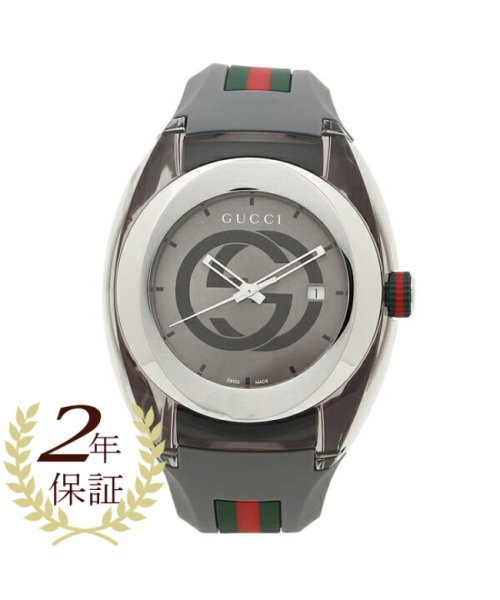 グッチ 腕時計 レディース メンズ GUCCI YA137109 グレー