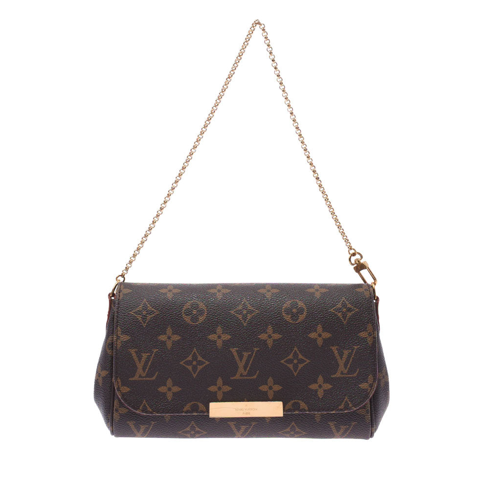 LOUIS VUITTON ルイヴィトン モノグラム フェイボリットPM 2WAY ブラウン M40717 レディース モノグラムキャンバス ショルダーバッグ ABランク 中古 