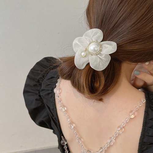 シュシュ レディースお花ヘアアクセサリー