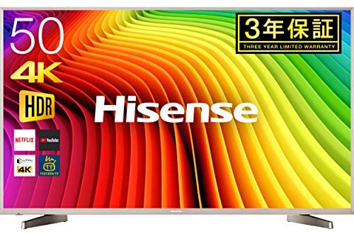 ハイセンス Hisense 50V型 液晶 テレビ HJ50N5000 4K 外付けHDD裏番組録画対応 HDR対応【中古品】