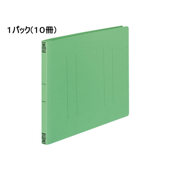 コクヨ 327747代)G)コクヨ/フラットファイルV A4ヨコ とじ厚15mm 緑 10冊 FCA6821-ﾌ-V15G