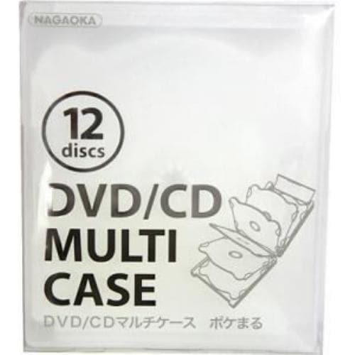 CDケース ポケまる クリア 12枚収納 CDM-12CC