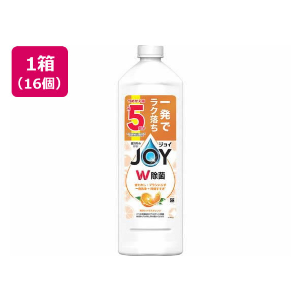 Ｐ＆Ｇ 除菌ジョイコンパクト 贅沢シトラスオレンジ詰替特大640mL 16個 FC555PY