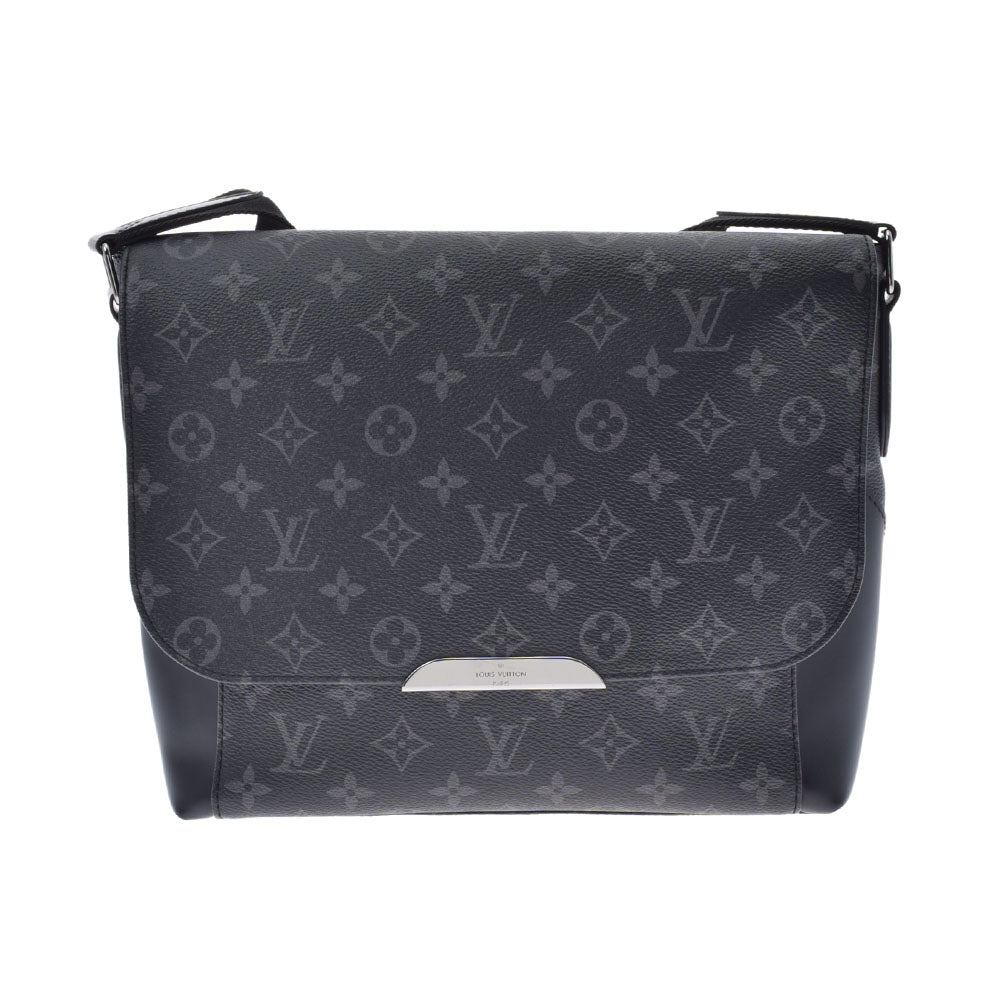 LOUIS VUITTON ルイヴィトン モノグラム エクリプス メッセンジャー エクスプローラーPM 黒 M40565 メンズ モノグラムキャンバス ショルダーバッグ ABランク 中古 