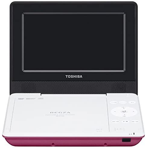 東芝 7型ポータブルDVDプレーヤーピンクCPRM対応TOSHIBA REGZA レグザポータブルプレーヤー SD-P710SP【中古品】