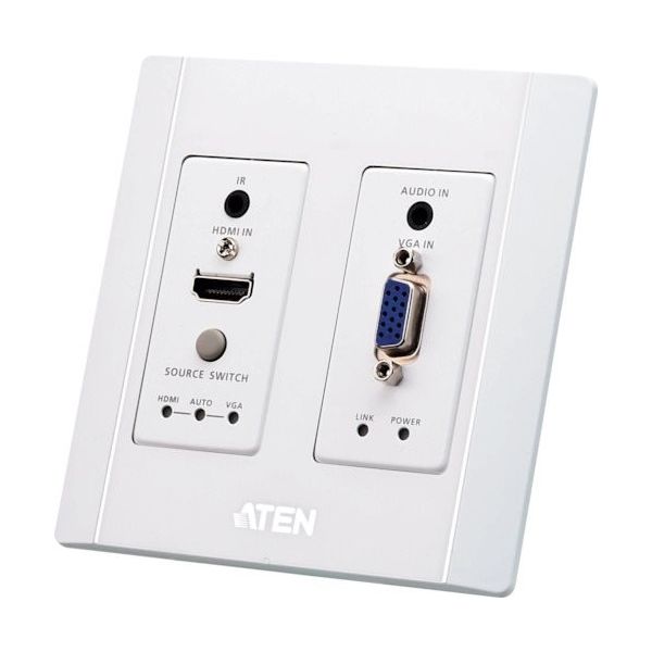 ATEN HDMI＆VGAHDBaseTトランスミッター（USウォールプレート、 VE2812AUST 272-3309（直送品）