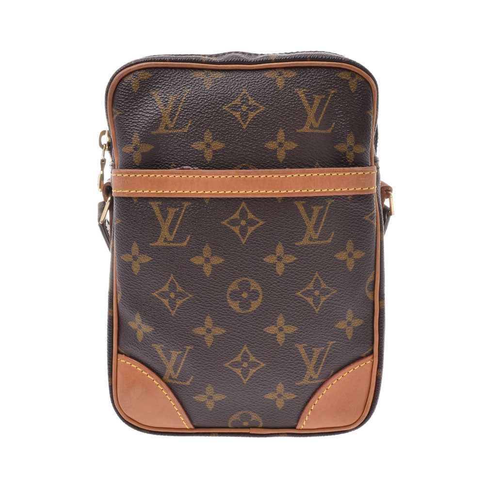 LOUIS VUITTON ルイヴィトンダヌーブ  モノグラム ブラウン ユニセックス モノグラムキャンバス ショルダーバッグ M45266  中古