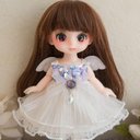 セリアドール（15cm）★アウトフィット★洋服★チュールエンゼルワンピ