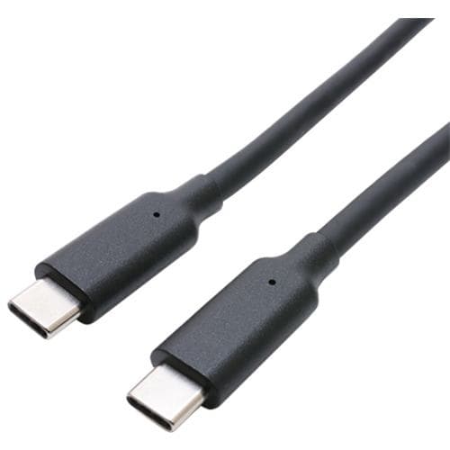 【推奨品】ミヨシ UYM-CC301BK USB3.2ケーブル USB PD 100W充電対応 充電／データ通信 Type-Cタイプ ブラック