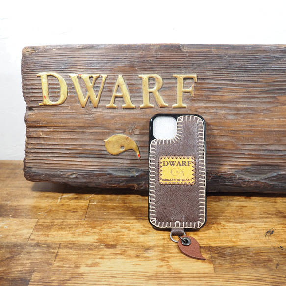 【1点のみ】DWARF牛革iPhone15カバー