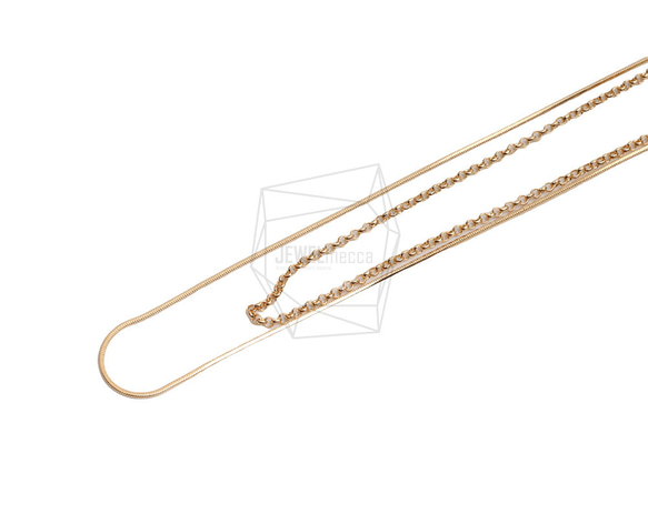 CHN-107-G【1個入り】ネックレスチェーン, Chains necklace