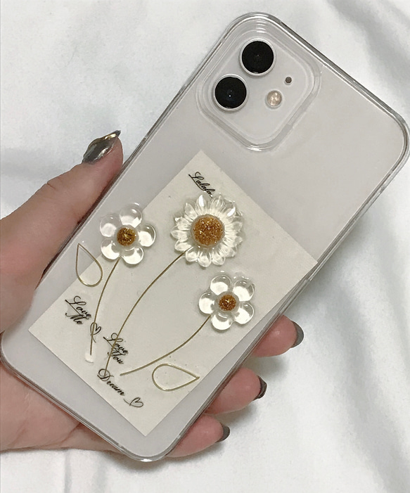 お花のiPhoneケース　スマホケース