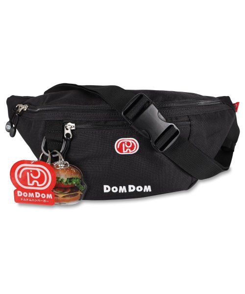 ドムドム DOMDOM ボディバッグ ウエストバッグ メンズ レディース WAIST BAG ブラック 黒 DM005