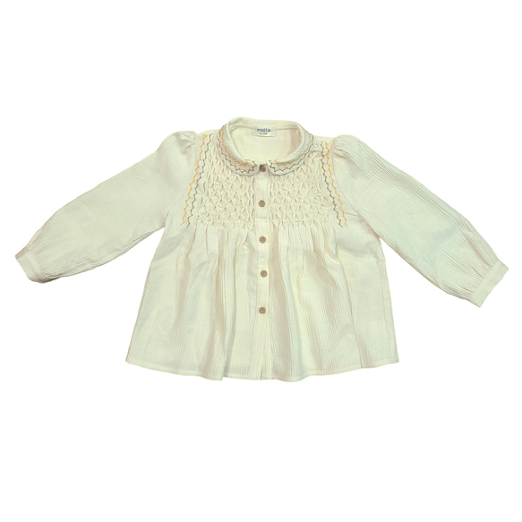 Embroidery Kids blouse　刺繍キッズブラウス　女の子　【80～130】