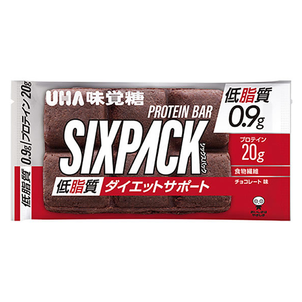 UHA味覚糖 SIXPACK プロテインバー チョコレート味(低脂質) FC69909