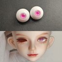 【12mm14mm16mm18mm】 ドールアイ ハンドメイドドール bjd 目 オビツ11 アイサイズ14/6 -4389