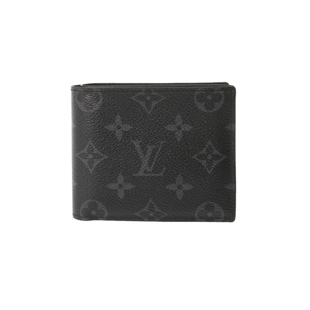 LOUIS VUITTON ルイヴィトン モノグラム エクリプス ポルトフォイユ マルコ NM 黒/グレー  M62545 メンズ モノグラムエクリプスキャンバス 二つ折り財布 Aランク 中古 