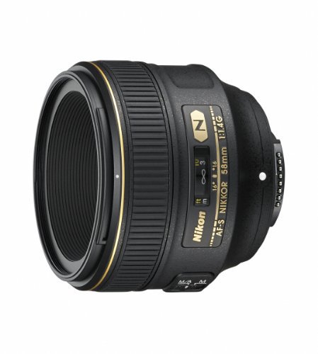 Nikon 単焦点レンズ AF-S NIKKOR 58mm f/1.4G Fマウント フルサイズ対応【中古品】