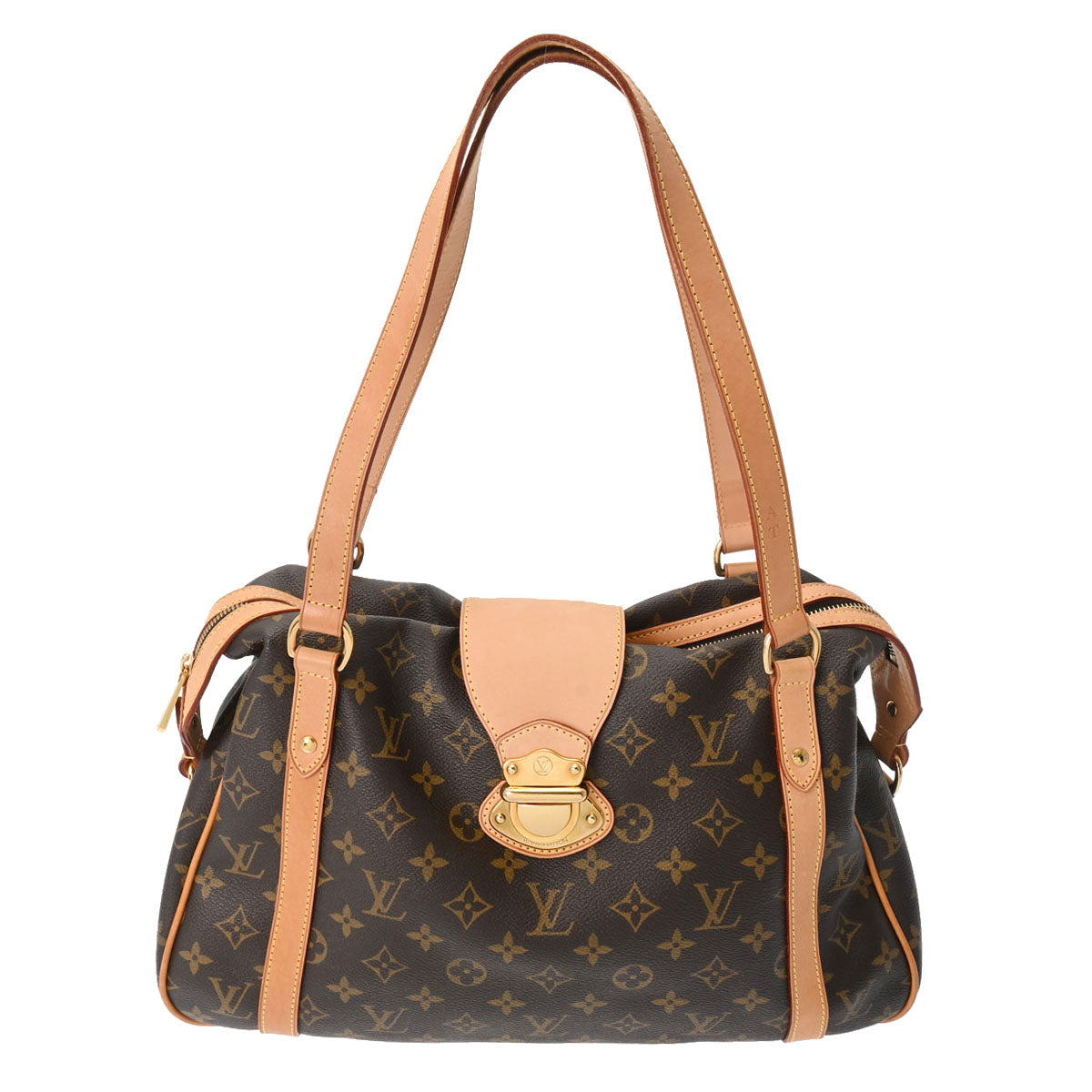 LOUIS VUITTON ルイヴィトン モノグラム ストレーザー PM ブラウン M51186 レディース モノグラムキャンバス ショルダーバッグ ABランク 中古 