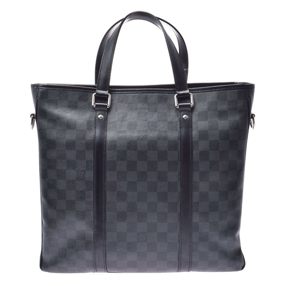 LOUIS VUITTON ルイヴィトン ダミエ グラフィット タダオPM 2WAYバッグ 黒/グレー系 N41259 メンズ ダミエグラフィットキャンバス トートバッグ Bランク 中古 