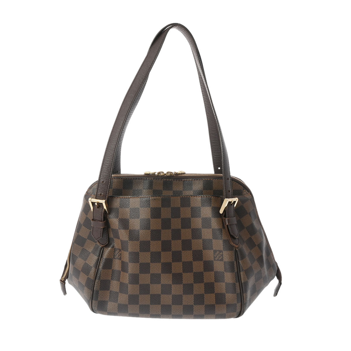 LOUIS VUITTON ルイヴィトン ダミエ べレム MM ブラウン N51174 レディース ダミエキャンバス ハンドバッグ Bランク 中古 