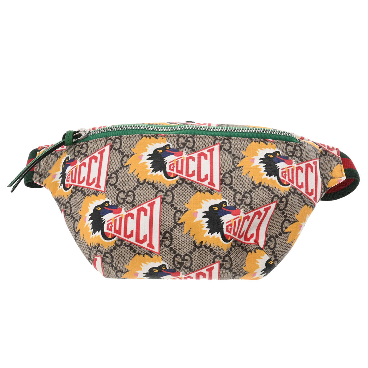 GUCCI グッチ チルドレンズ プリント ベルトバッグ ベージュ シルバー金具 502095 レディース GGスプリームキャンバス ボディバッグ 未使用 