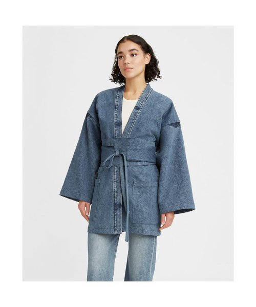 NAOMI DENIM KIMONO JACKET + OBI SET