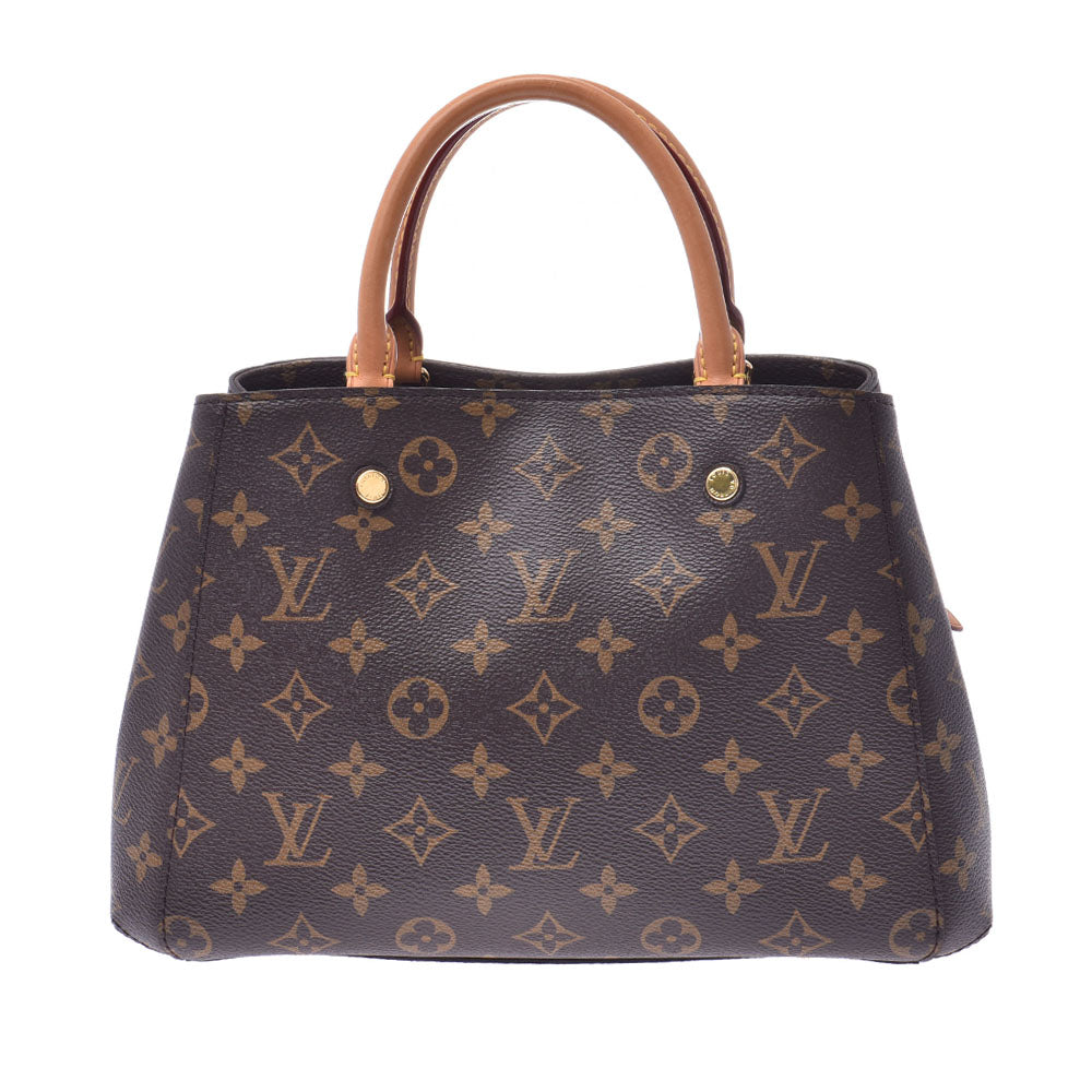 LOUIS VUITTON ルイヴィトンモンテーニュBB  14145 ブラウン レディース モノグラムキャンバス 2WAYバッグ M41055  中古