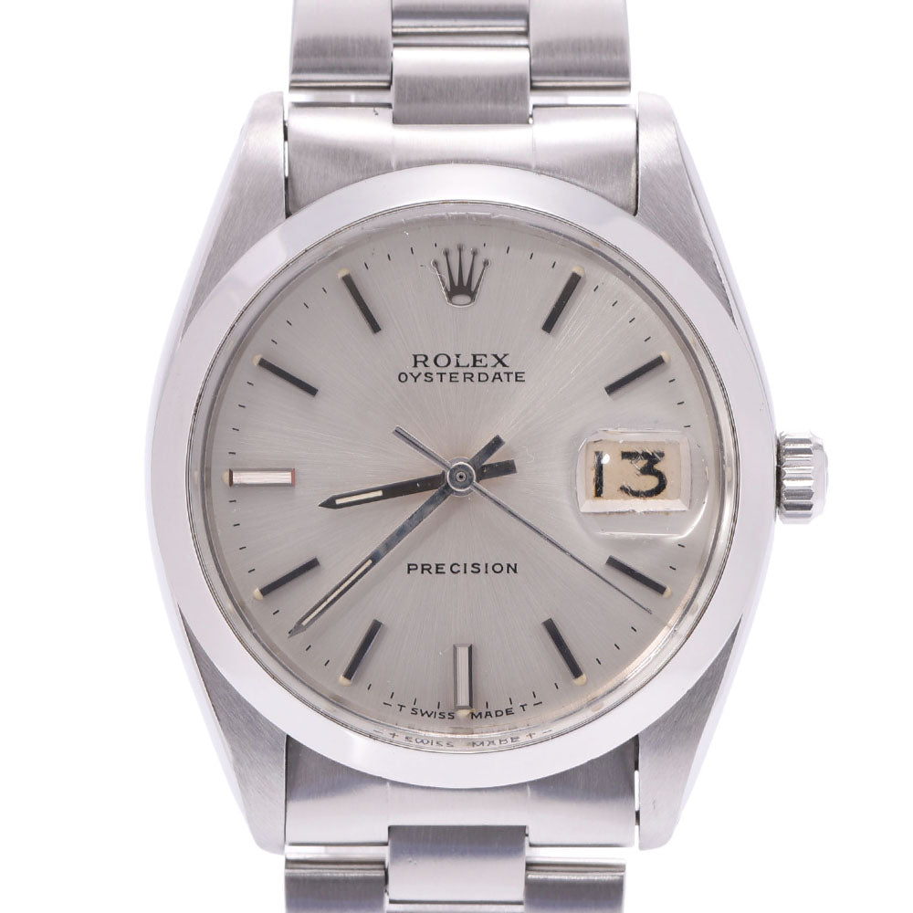 ROLEX ロレックス オイスターデイト プレシジョン  6694 ボーイズ SS 腕時計 手巻き シルバー文字盤 ABランク 中古 