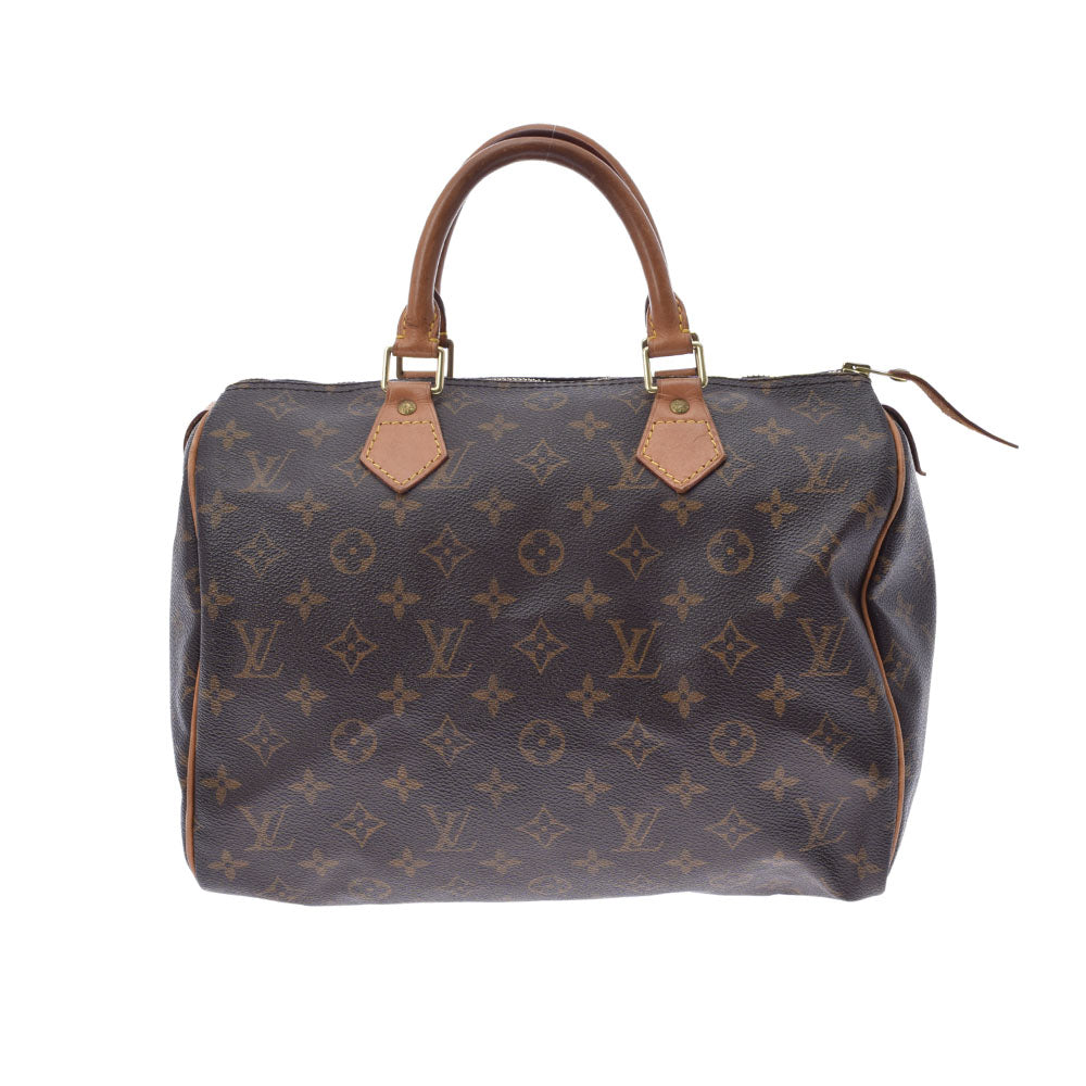 LOUIS VUITTON ルイヴィトン モノグラム スピーディ30 ブラウン M41108 ユニセックス モノグラムキャンバス ハンドバッグ Bランク 中古 