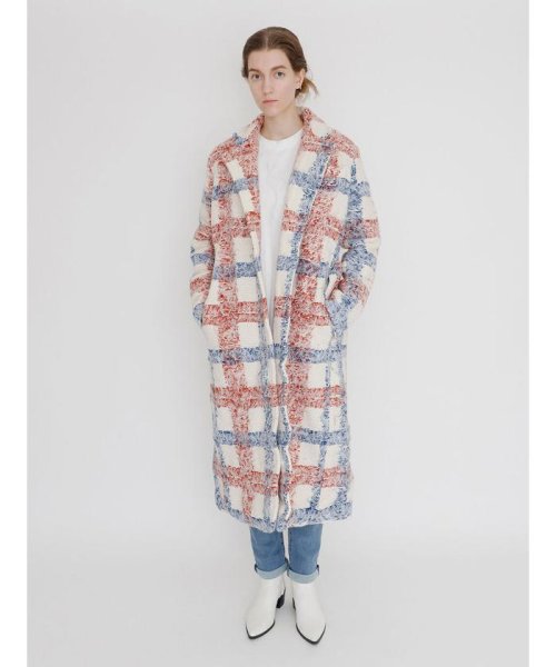 BRUSH PLAID OVERCOAT JADA PLAID NATURAL