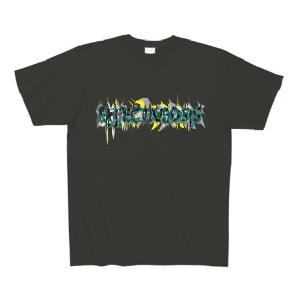 有効的異常症候群脳神経伍◆アート◆文字◆ロゴ◆ヘビーウェイト◆半袖◆Tシャツ◆スモークブラック◆各サイズ選択可