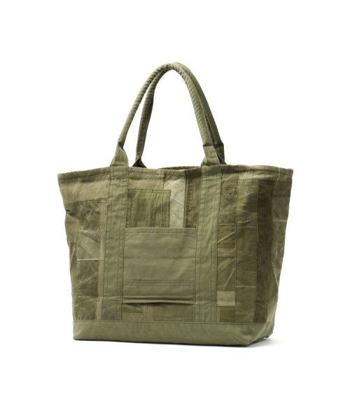 ホーボー トートバッグ hobo CARRY－ALL TOTE L UPCYCLED US ARMY CLOTH B4 29L 日本製 HB－BG3515