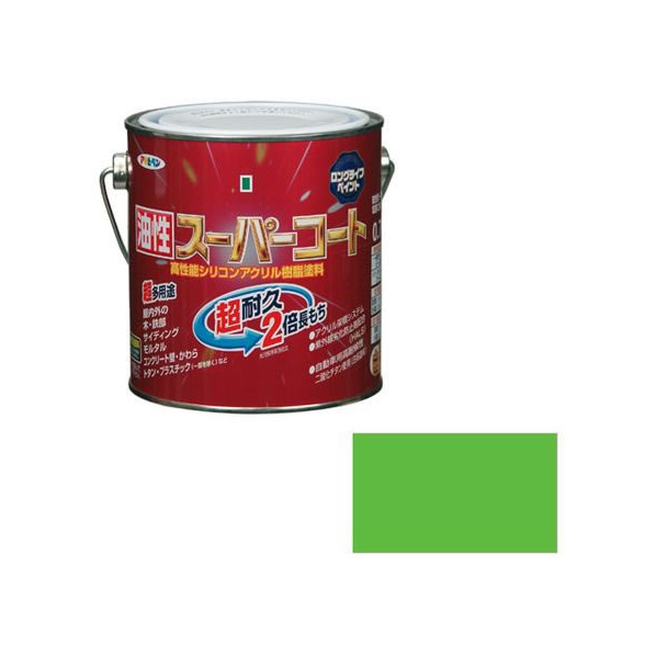 アサヒペン 油性スーパーコート 0.7L 若草色 FC411NV