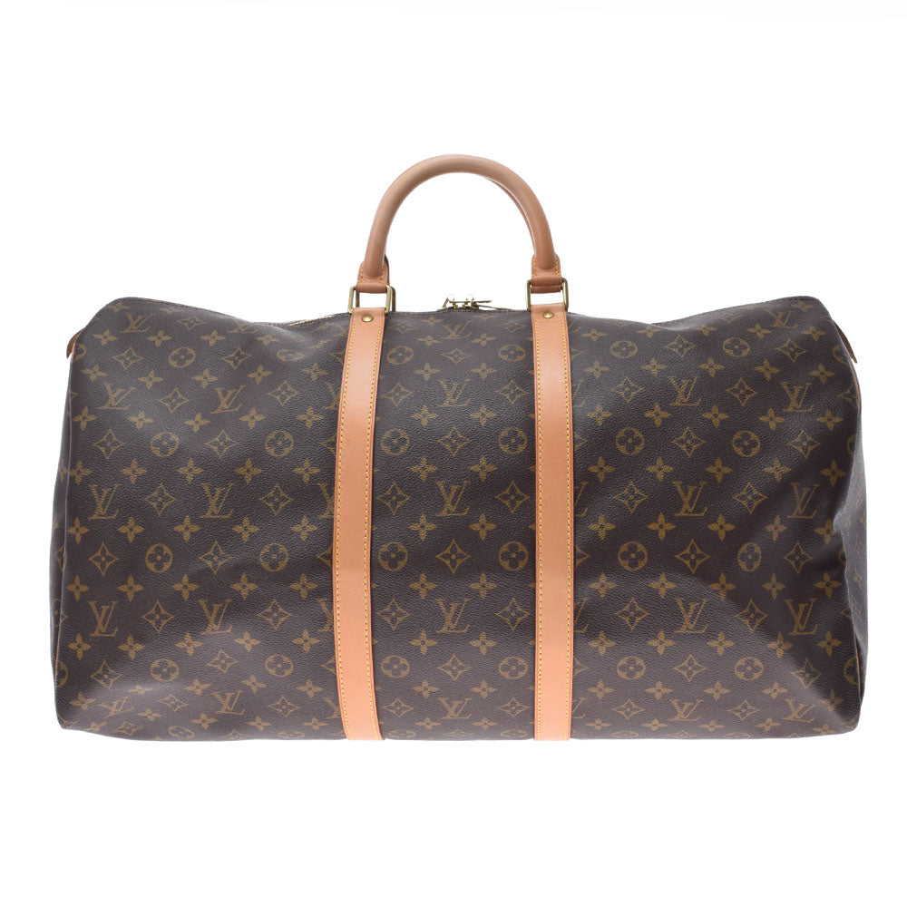 LOUIS VUITTON ルイヴィトン モノグラム キーポル55 ブラウン M41424 ユニセックス モノグラムキャンバス ボストンバッグ Aランク 中古 