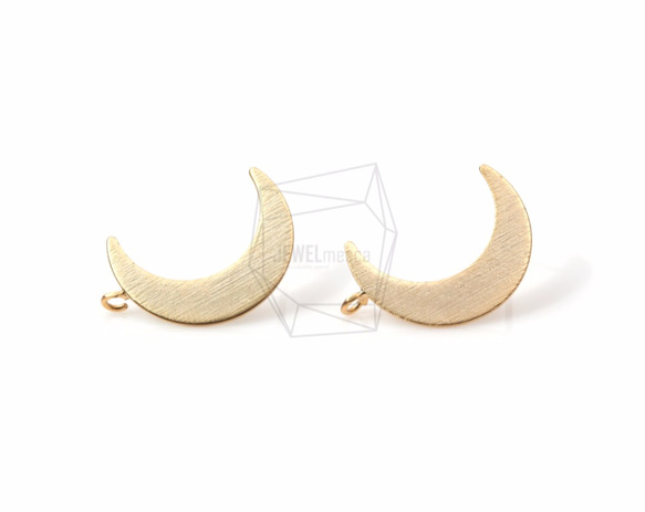 ERG-543-MG【2個入り】クレセントムーンピアス,Crescent Moon Post Earring