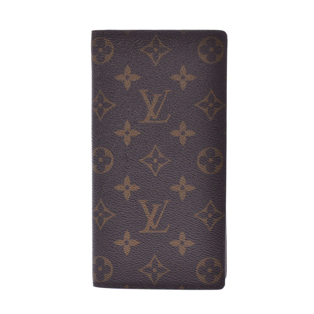 LOUIS VUITTON ルイヴィトン モノグラム ポルトフォイユ ブラザ ブラウン M66540 メンズ モノグラムキャンバス 長財布 Aランク 中古 