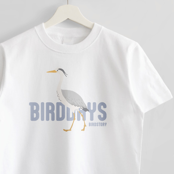 Tシャツ（BIRD DAYS / アオサギ / A）